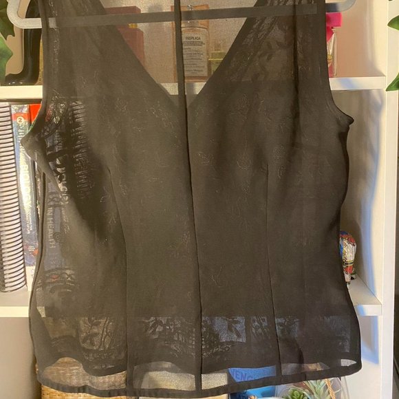 The most stunning embellished sheer vest - Picture 3 of 3